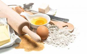 baking tools and ingredients