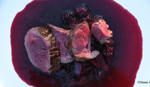 Pan Fried Venison with Blackberry Sauce