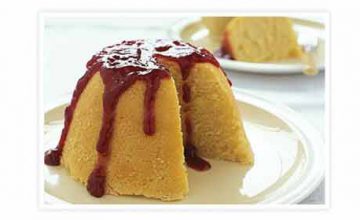 Sloe Jam Steamed Pudding