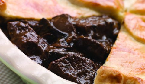 Beer and beef pie