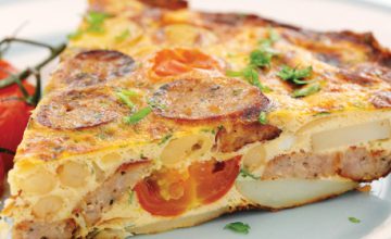 Sausage & Tomato Breakfast Frittata