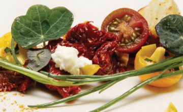 Summer Sun-Dried Tomato, Fennel and Fresh Goat’s Curd Salad
