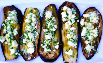 Roasted Aubergine, Feta & Lemon