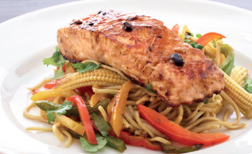 Black Bean Glazed Salmon