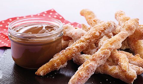 Chocolate Custard Doughnuts - Hero Image