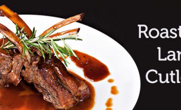 Roasted Lamb Cutlets with Chilli Mint Sauce, Dauphinoise Potatoes, Fine Beans & Cauliflower Purée