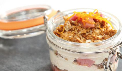 Ginger Crunch & Rhubarb Fool