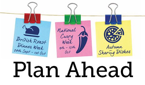 Plan Ahead - July/August 17