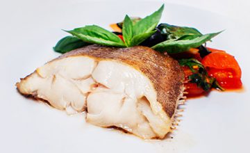 Turbot cooked en papillote with Leeks, Cèpes & Champagne