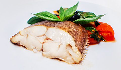 Baked Turbot with Cèpes