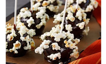 Popcorn Toffee Apples