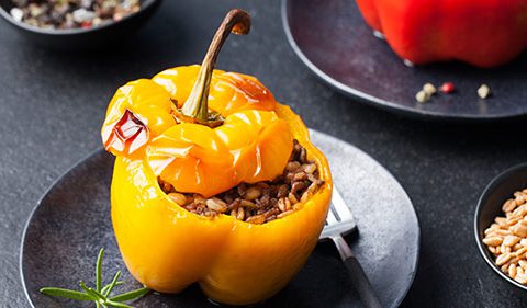 Vegan Stuffed Peppers recipe - Take Stock magazine