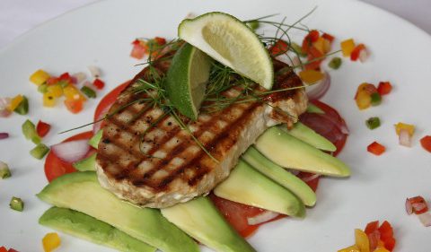 Grilled Tuna Loin served with guacamole style salad_preview /Take Stock magazine