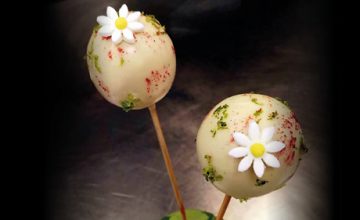 Raspberry & White Chocolate Pops