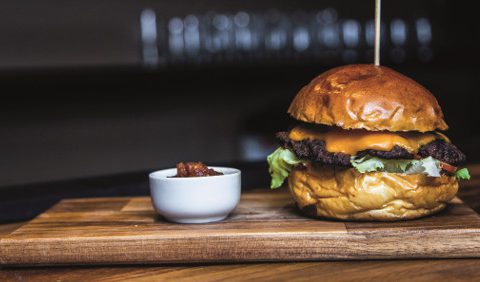 Classic Burger with homemade chips - Take Stock Magazine