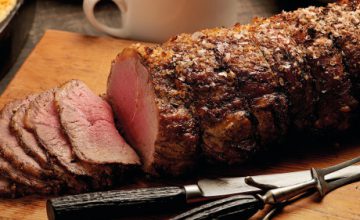 Roast Beef Sirloin with Tarragon and Port Gravy