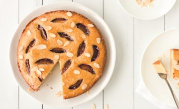 Plum & Almond Tart