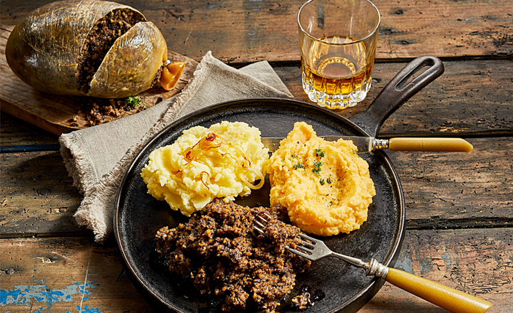 Haggis, tatties and neeps