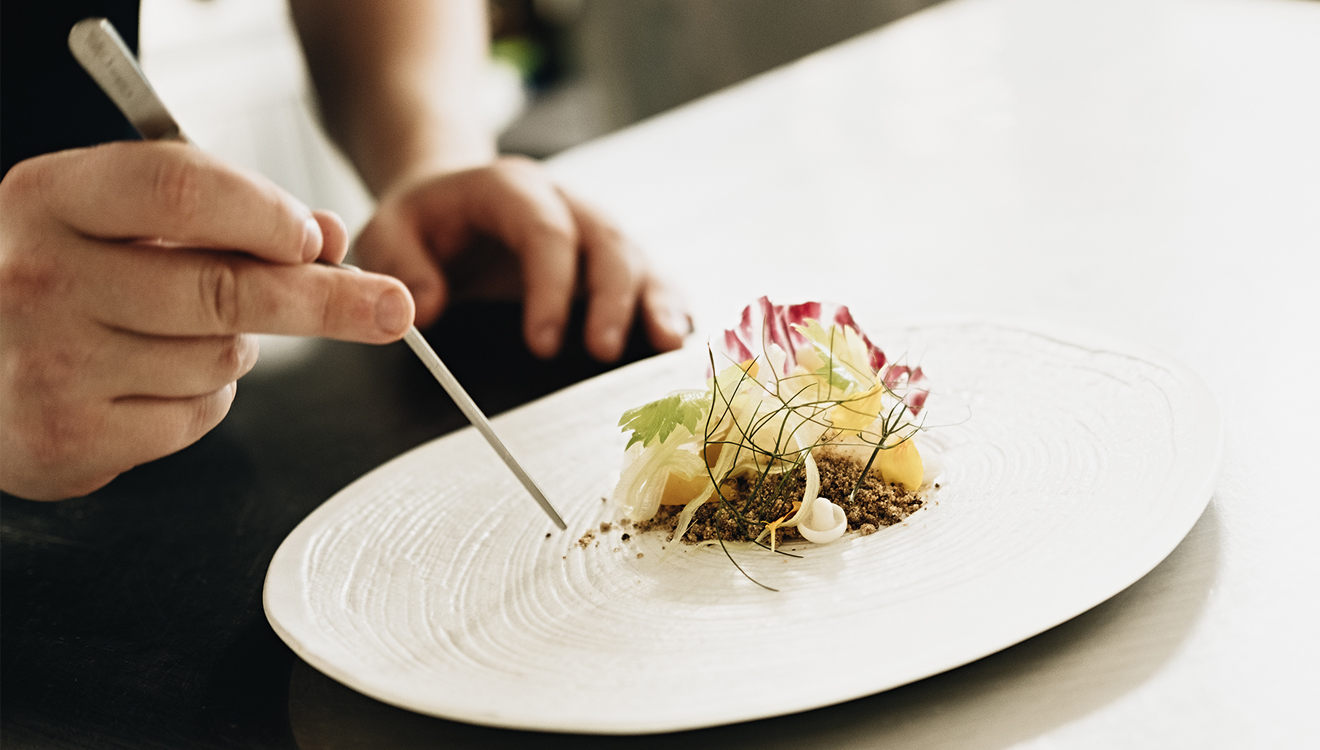 Preparing food at Liverpools Panoramic 34