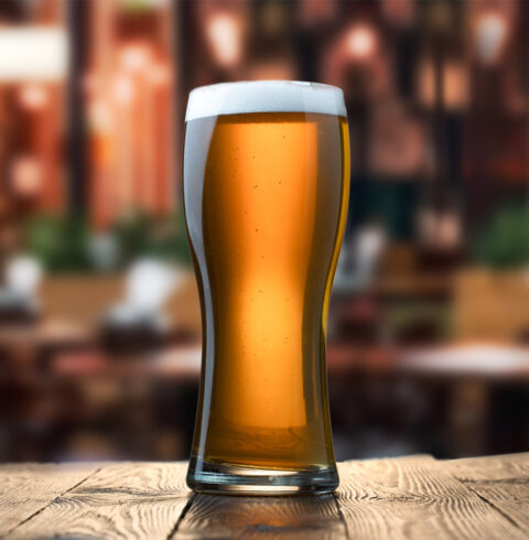 A pint of Ale on a table