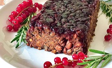 Cranberry, Bean & Lentil Bake