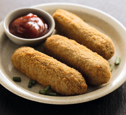 Turkey and bacon croquettes