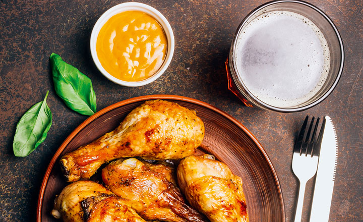 chicken with mustard and beer