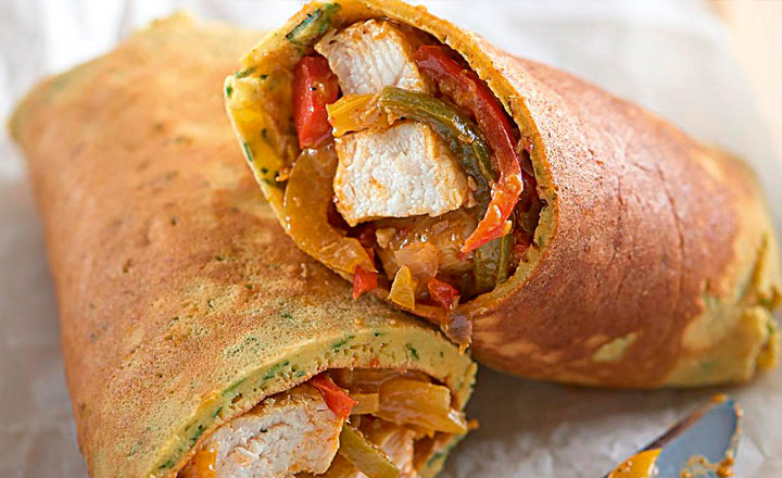 chicken tikka chapati burritos