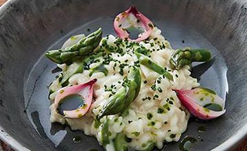 Risotto with Asparagus, Mascarpone and Parmesan