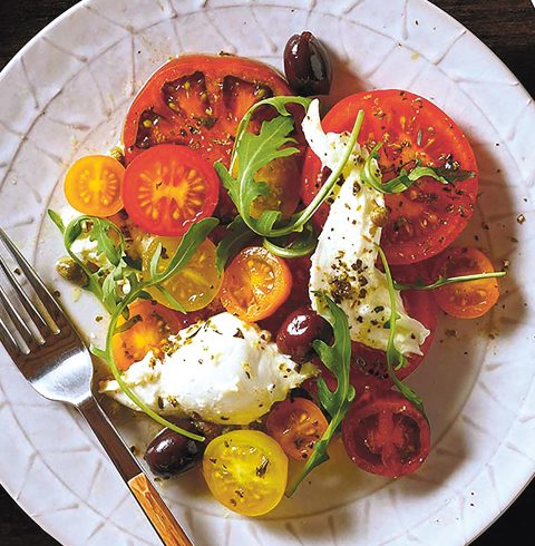 Tomato & Mozzarella Salad with Oregano