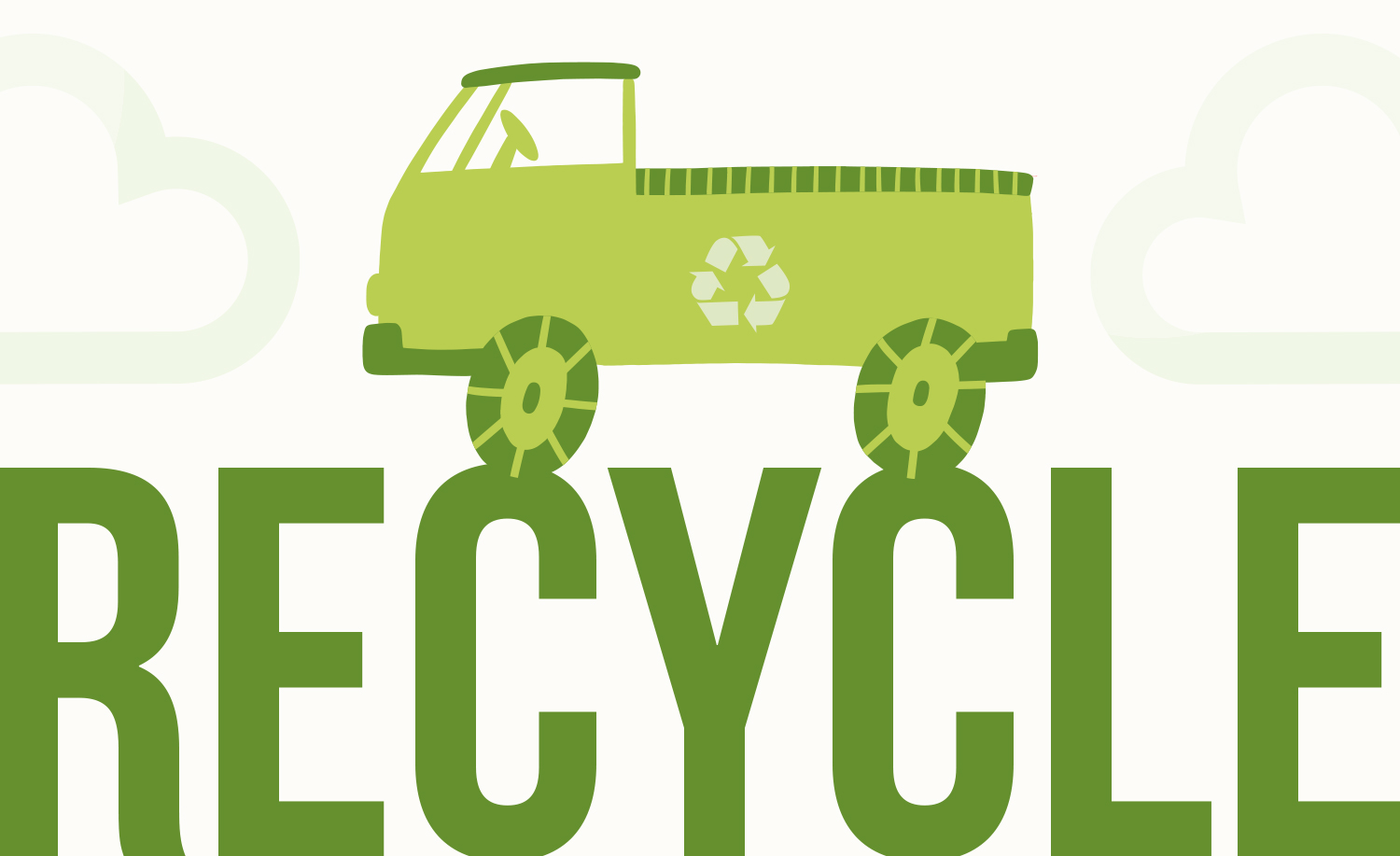Recycle with lorry image