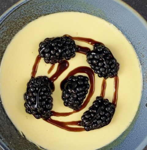 Blackberry & Earl Grey Tea Panna Cotta