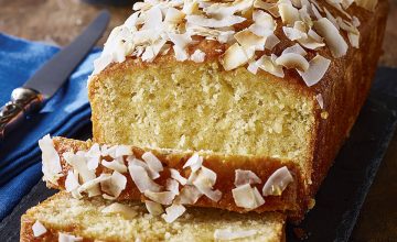 Coconut, Lime & Rum Drizzle Cake