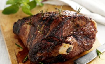 Fragrant Leg of Lamb with Soy Glaze