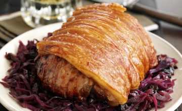 Roast Pork With Spicy Red Cabbage