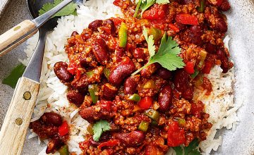Vegetarian Tomato & Kidney Bean Chilli