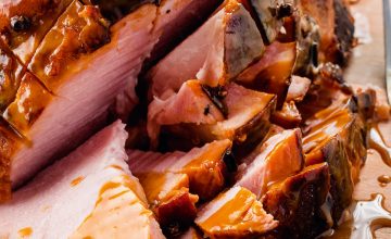 Mulled Wine Glazed Ham