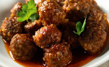 Pork and Cranberry Stuffing Meatballs