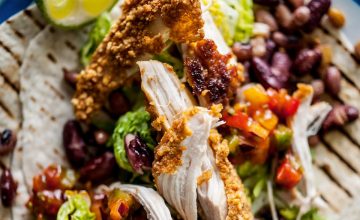 Turkey Tortilla With A Mixed Bean Salad