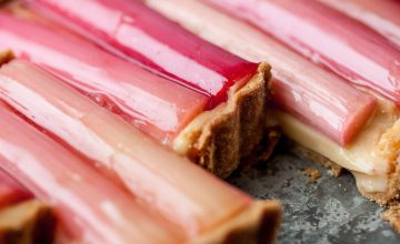 Rhubarb and Custard Tart
