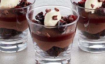 Sour Cherry Chocolate Mousse