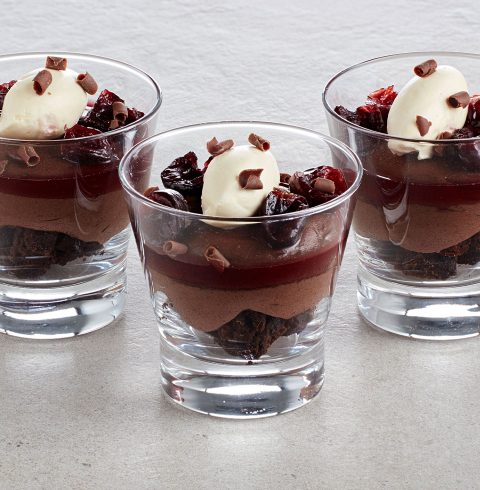 Sour Cherry Chocolate Mousse