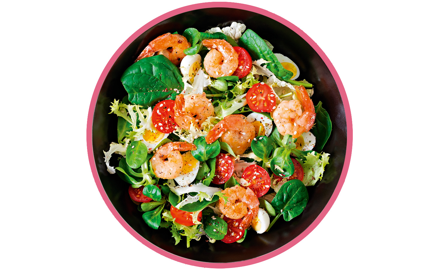 Prawn bang bang salad