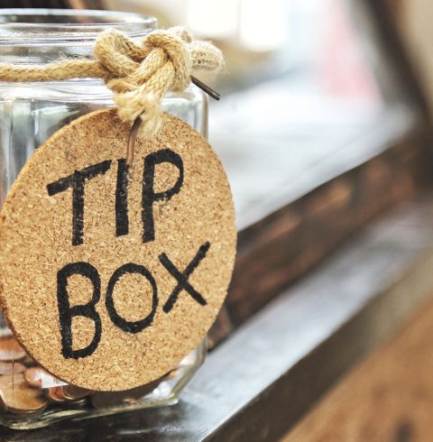 Tip box jar