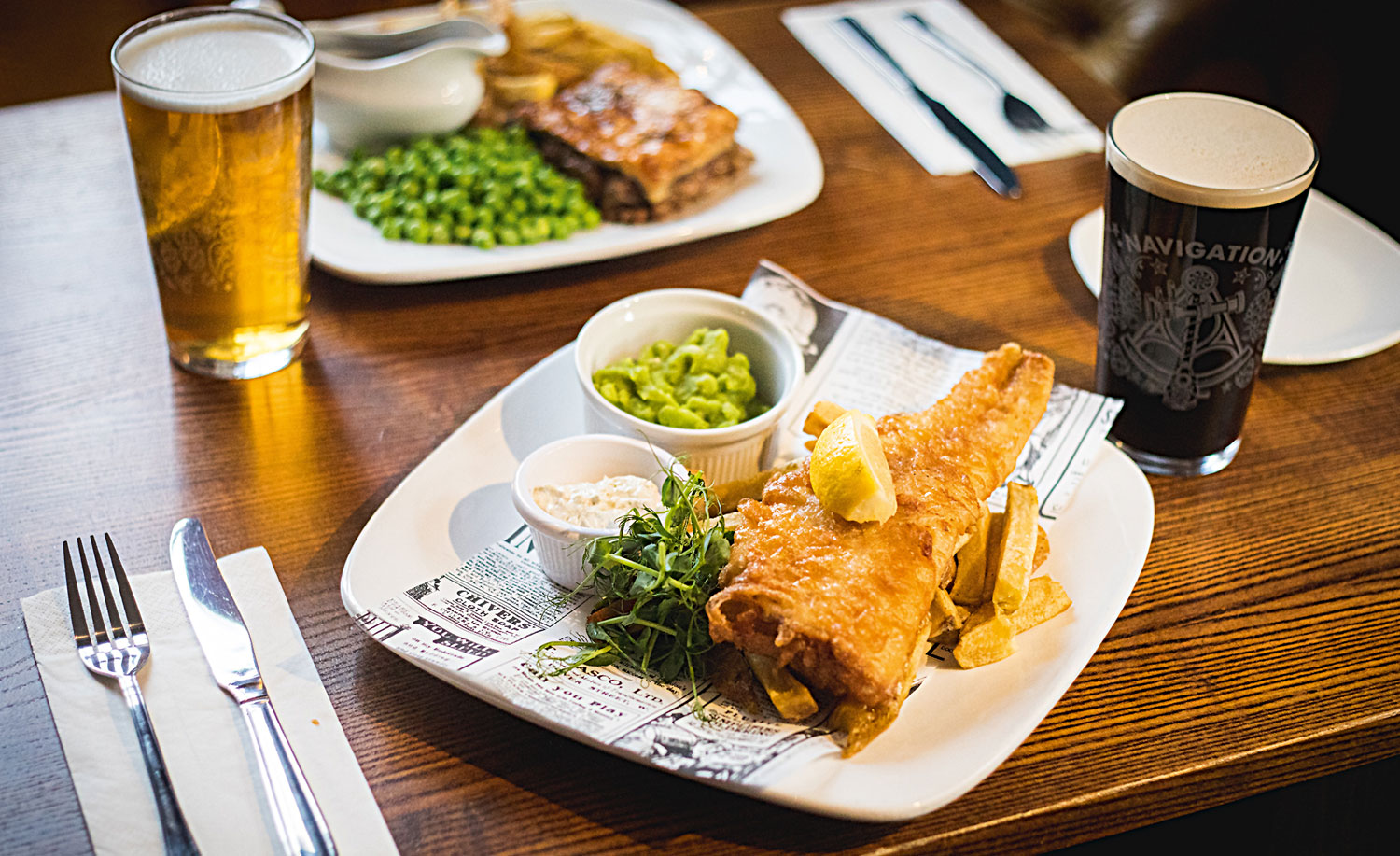 Fish and chips from The Trent Navigation in Nottingham