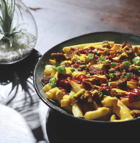 Loaded mustard chips