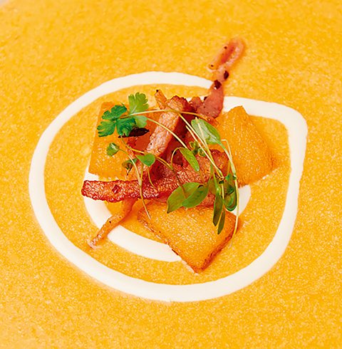 Butternut Squash, Bacon and Onion Soup