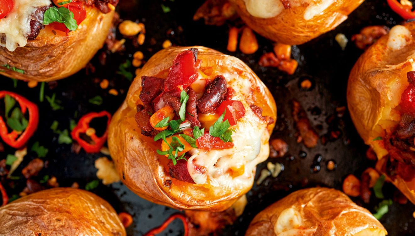 Jacket potato with chilli