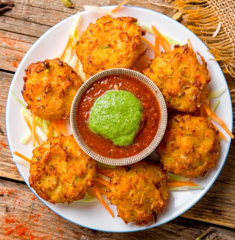 pakoras with dip