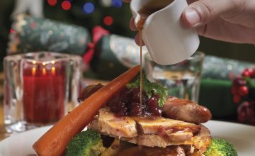 Bacon-wrapped Turkey Breast with Stuffing